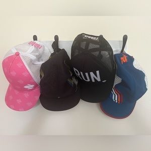 Rabbit hats. Barely worn. 3 Boco hats. One Run Rinse Repeat.